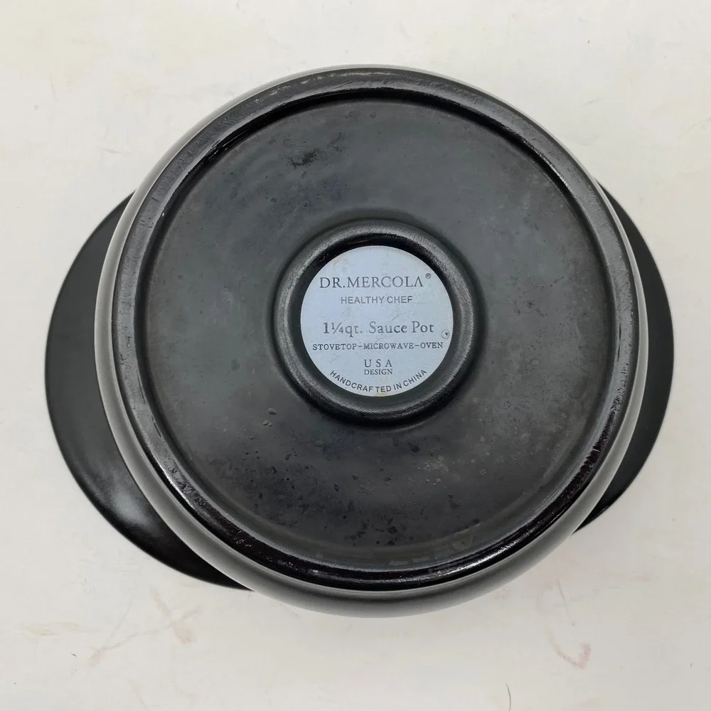 Dr. Mercola Healthy Chef Ceramic 1.25qt Sauce Pot